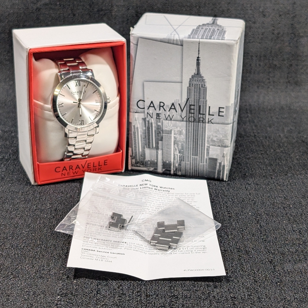 Caravelle Analog Silver Watch For Men